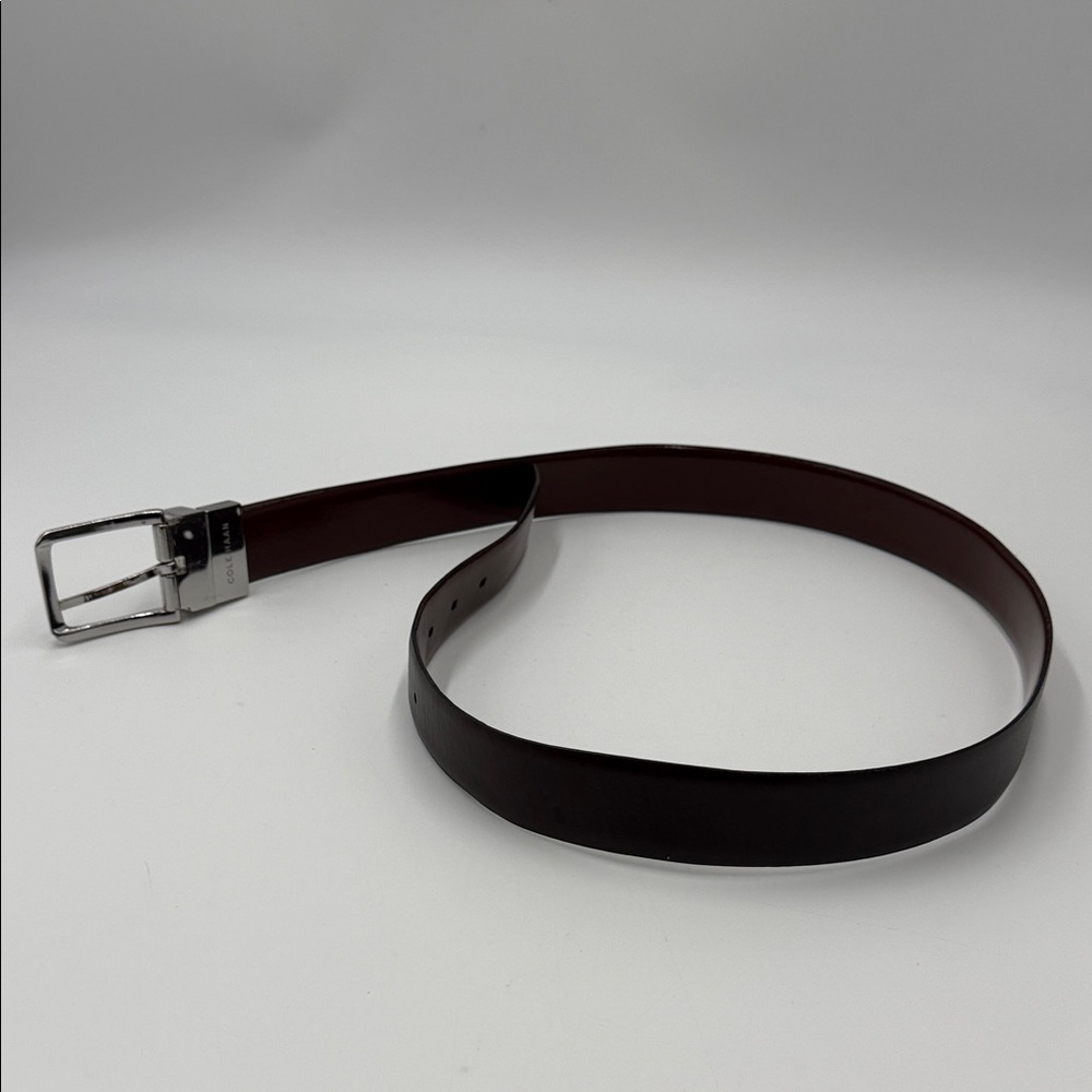 Cole Haan Reversible Men's Classic Brown Leather Belt - Picture 1 of 8